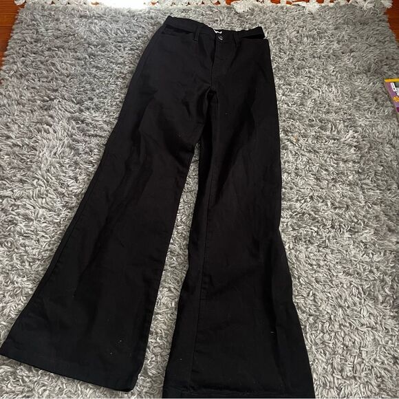 Adika Black cutout pocket flare jeans size small - Picture 1 of 3